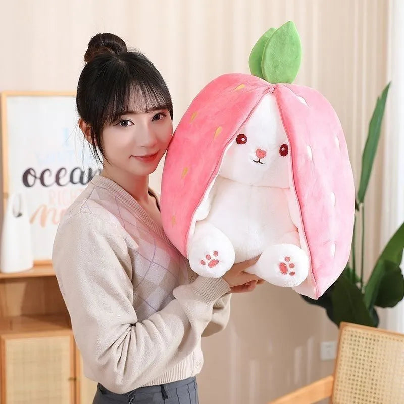 Funny Joy Kawaii Fruit Bunny Plush Toy Cute