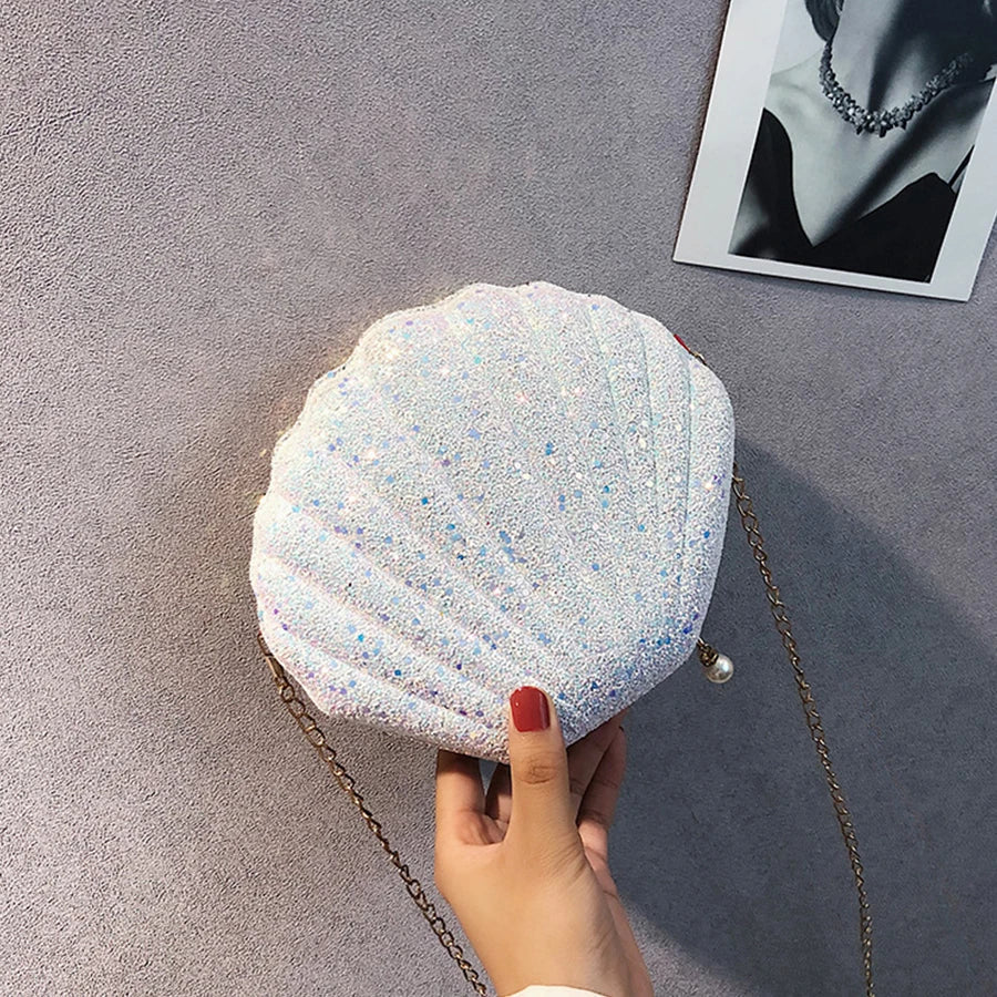 Mini Shell crossbody Bag Character Diamond shoulder bag
