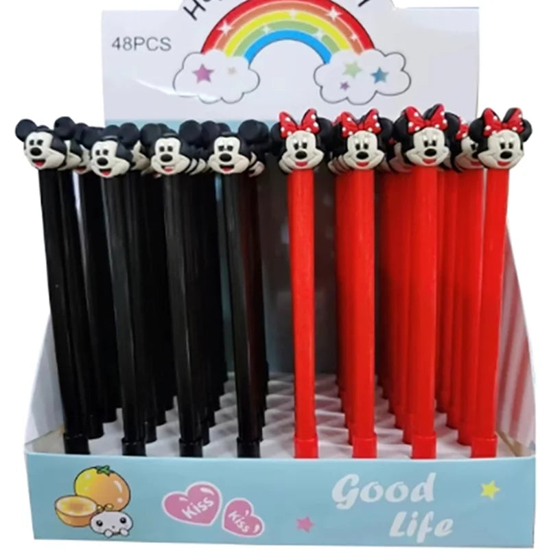Disney 48 Pcs/lot Cartoon Stitch Gel Pen Cute