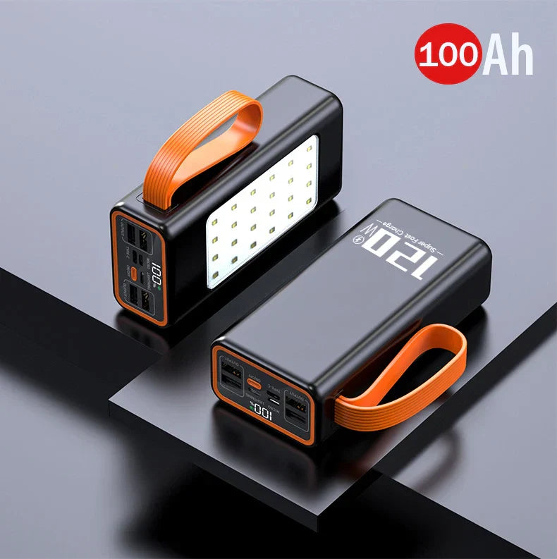 200000mAh Twoway Fast Charging 120W Portable Charger Power