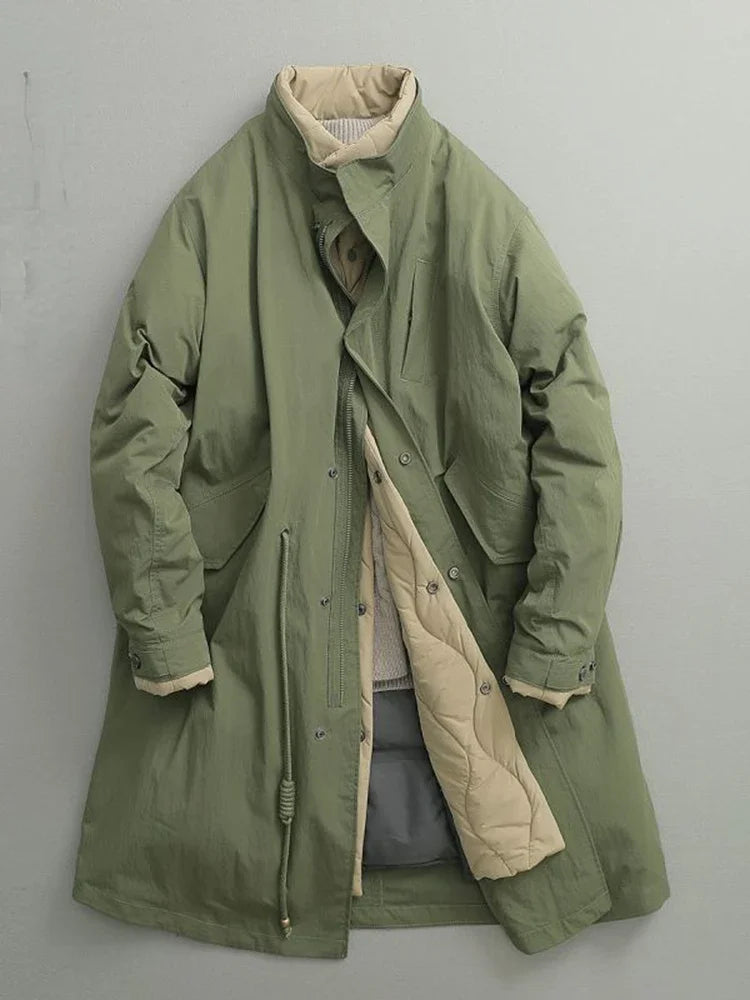 Plus Size Jacket New Winter Japanese Retro Long