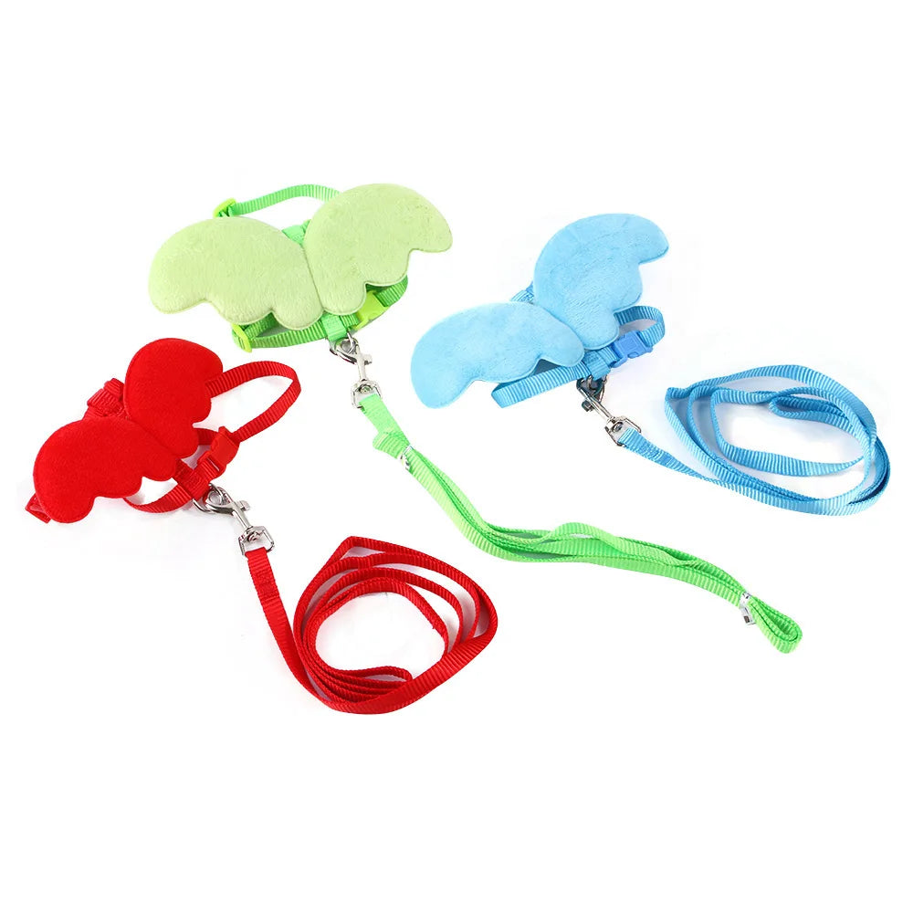 Hamster Rabbit Angel Wings Harness Leash Collar Chest