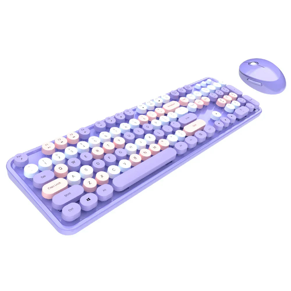 Mofii Sweet Keyboard Mouse Combo Mixed Color 2.4G