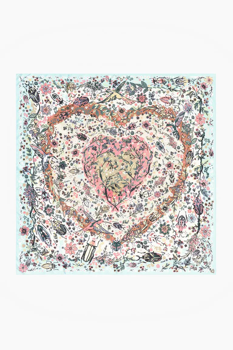 Spanish style printed large square scarf 100cm*100cm