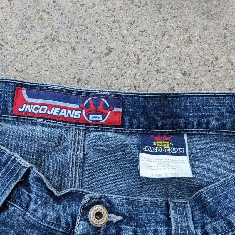 Streetwear JNCO Shorts Y2K New Harajuku Dice 7
