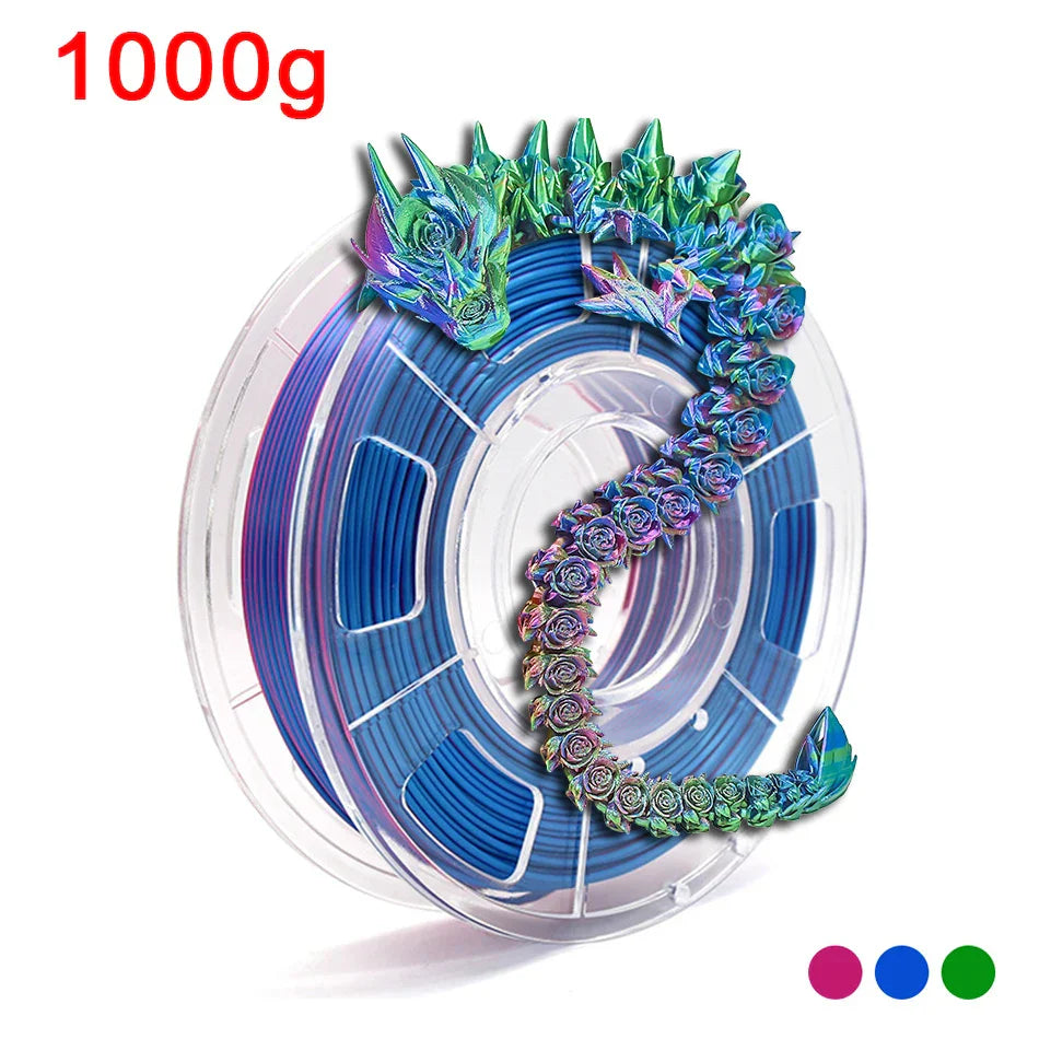 Tri-Color 3D Printer Filament PLA Silk Tricolor for