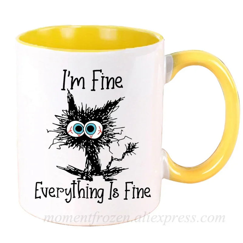Kitten Cat Coffee Mugs Ceramic Tea Cups Creative