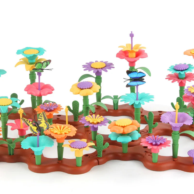 Flower Garden Building Toys Girls Stacking Game Toddlers