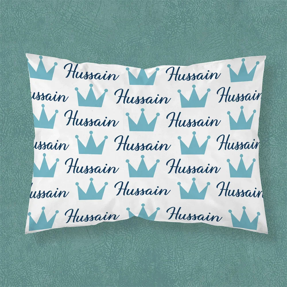 Name Personalized Baby Crib Cushion Cover Cute Bed