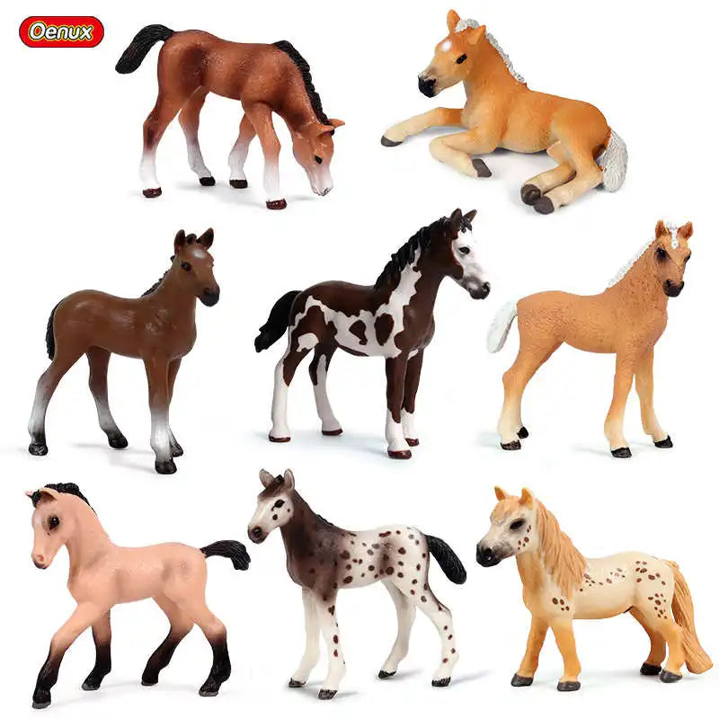 Oenux Farm House Model Action Figures Farmer Motorcycle