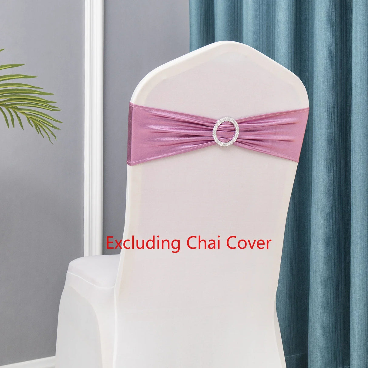 50pcs/Lot Metallic Gold silver Chair Sashes Wedding Chair