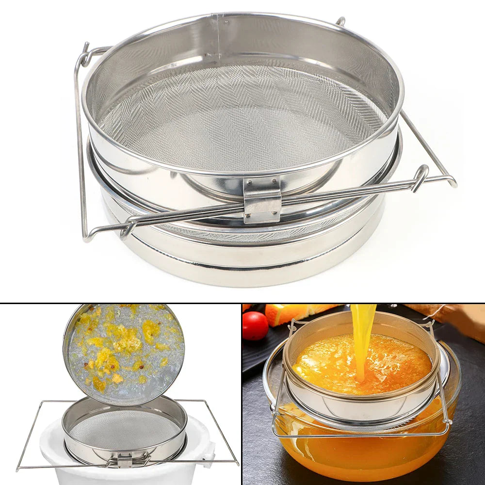 Net Impurity Filter Double sieve strainer Beekeeping Honey
