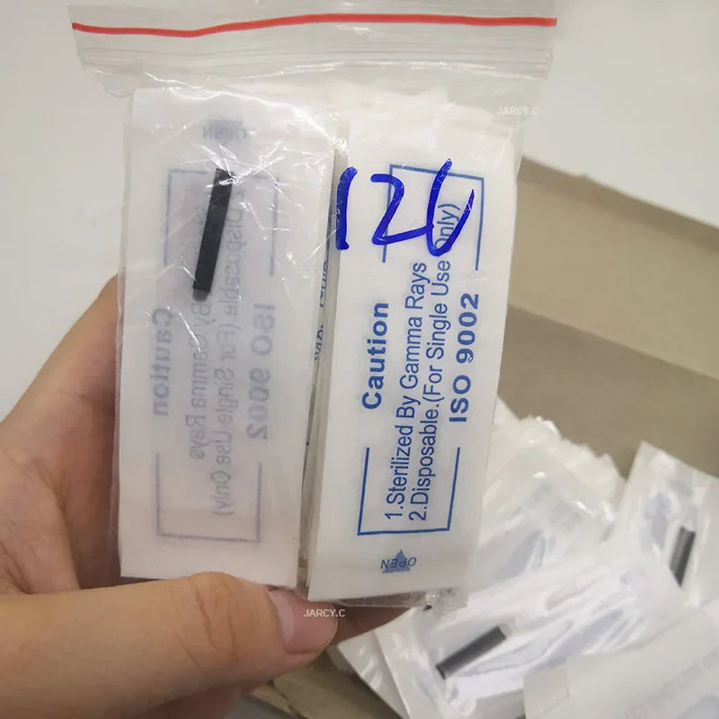 500pcs 0.18mm Microblading Needles Agulhas Lamina Tattoo Blades