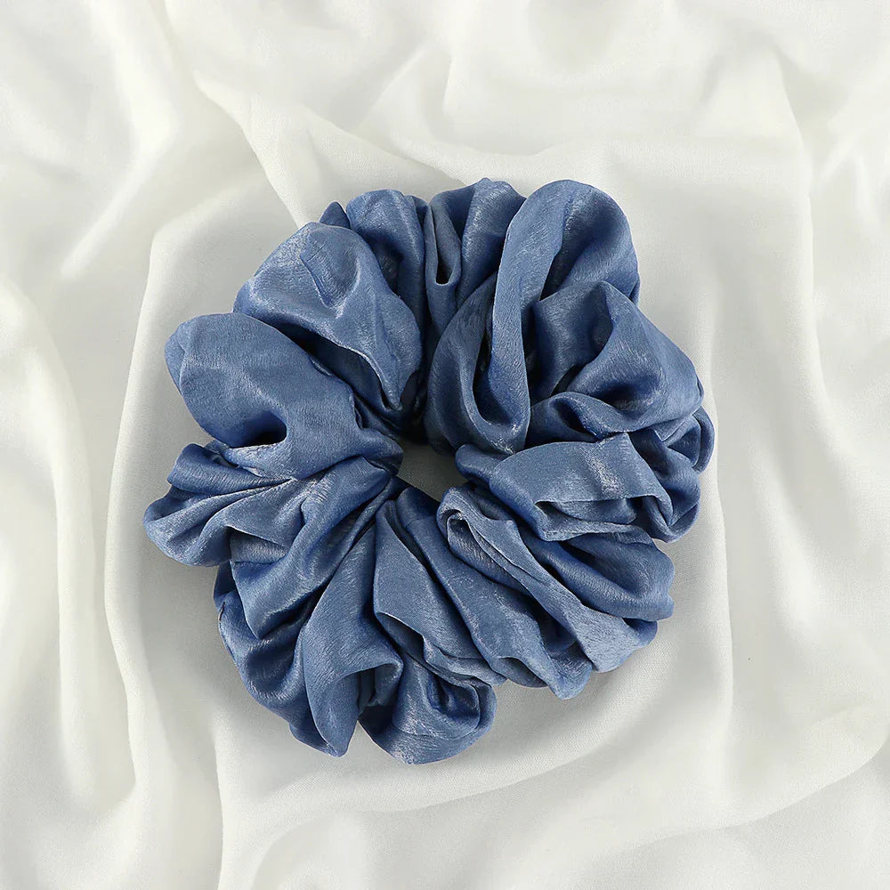 Big Size Shiny Chiffon Scrunchies for Muslim Women