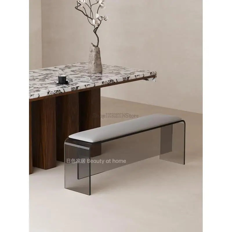 Acrylic Bench Dining Table Stool Dining Chair Dining