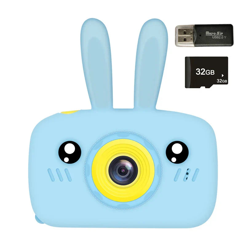 New Mini Cartoon Rabbit Camera 2 Inch HD