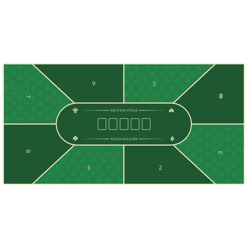 Deluxe Suede Texas Holdem Game Table Mat Nonslip