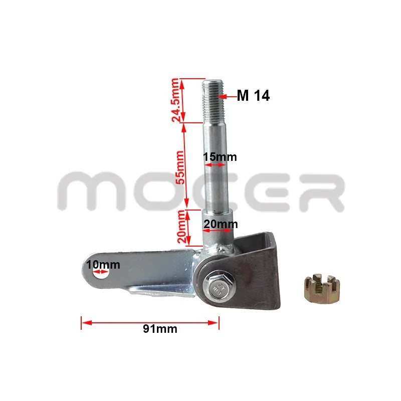 DIY Go Kart Steering Strut Knuckle Spindle Wheel