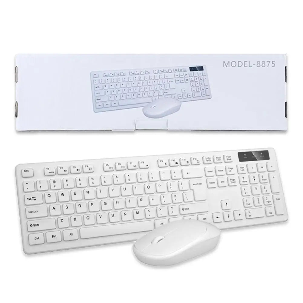 Bluetooth-compatible 2.4G Wireless Keyboard Mouse Combo Protable Mini