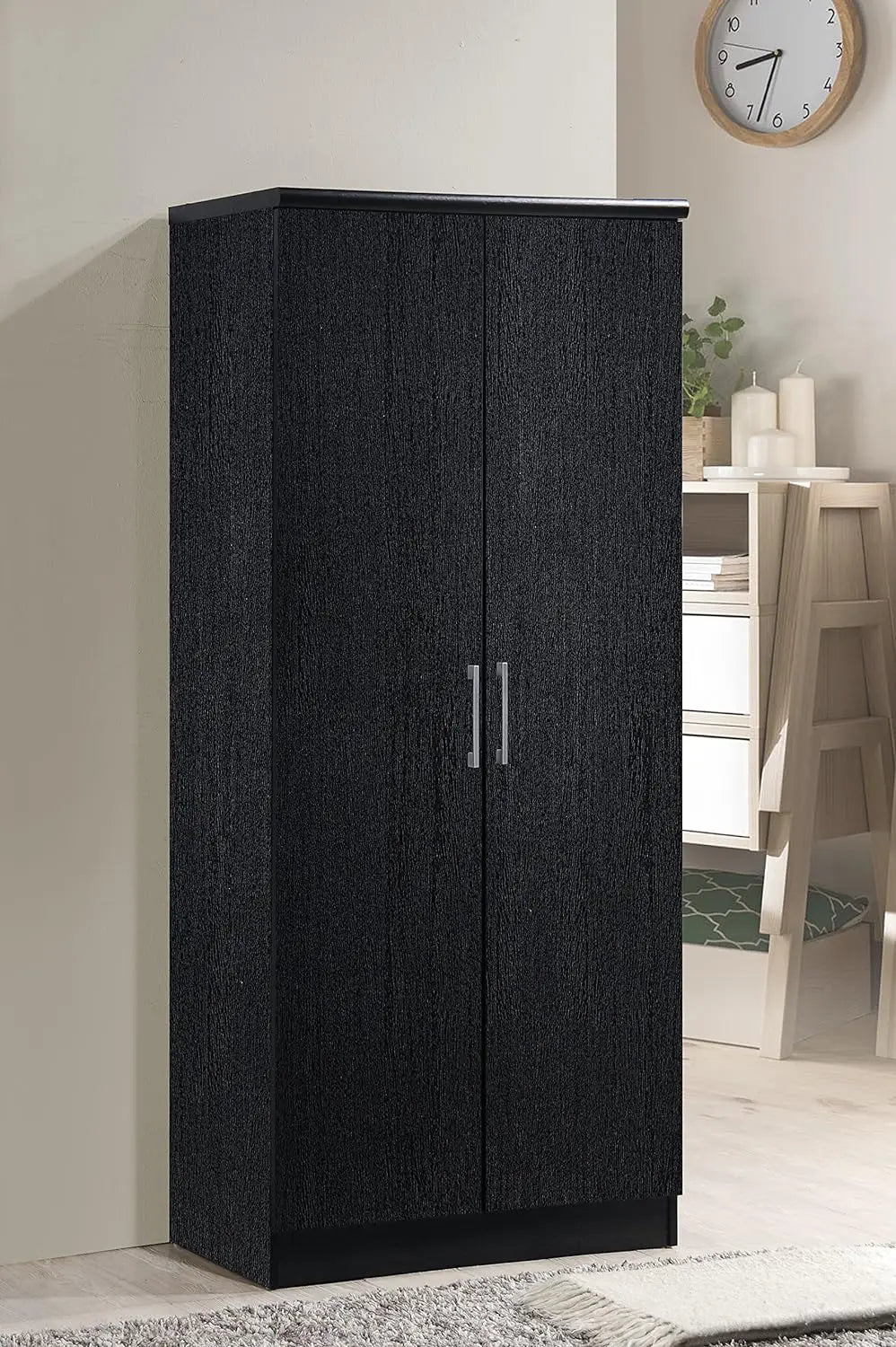 2 Door Wardrobe with Adjustable/Removable Shelves & Hanging