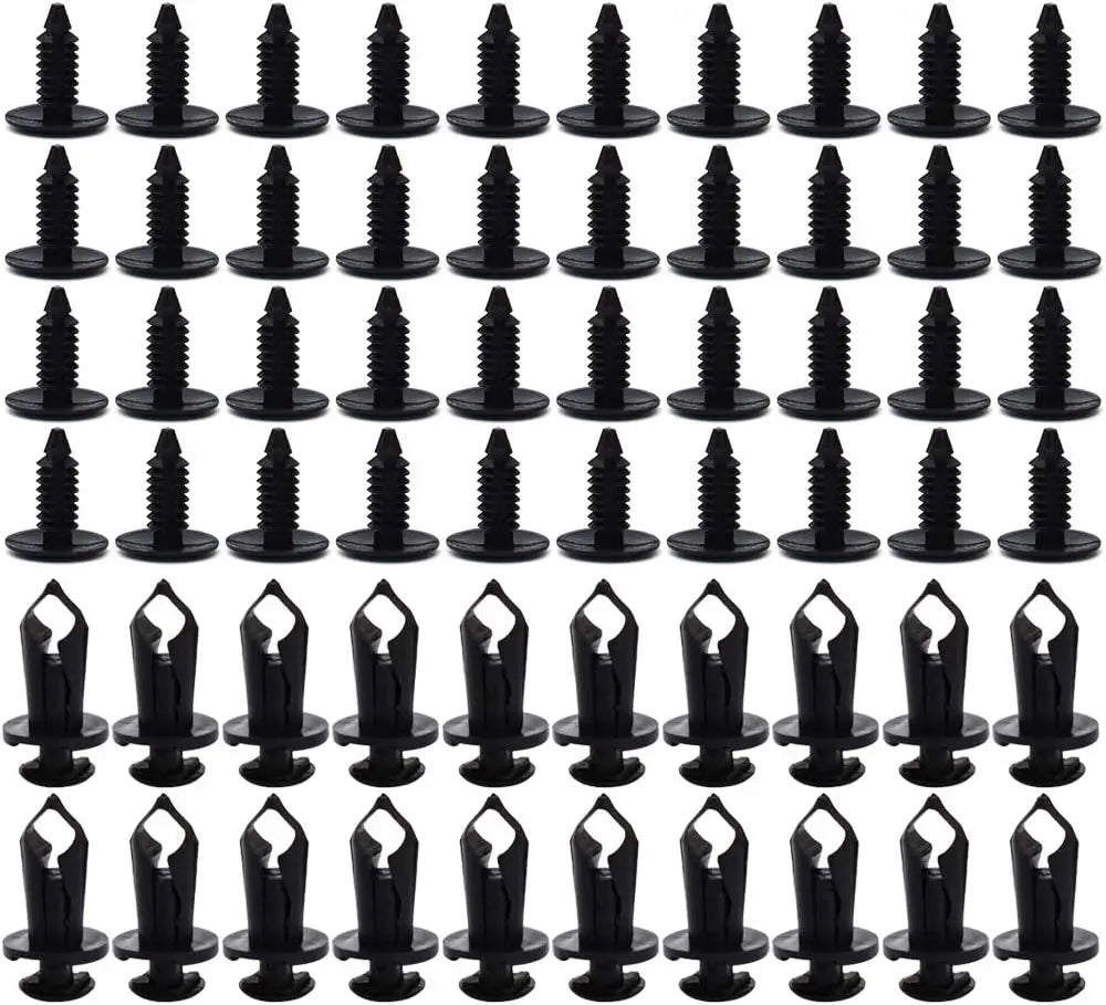 190Pcs Universal Plastic Fender Trim Panel Clips Set