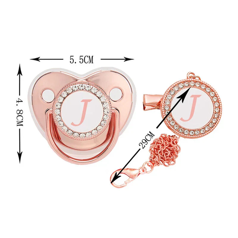 Baby Pacifier Letter Clip Chain Cover Newborn 26
