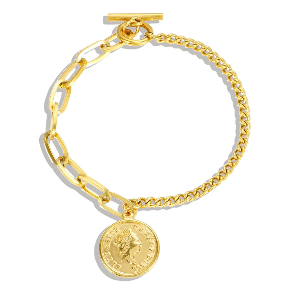 Luxury Cubic Zirconia Paneled Cuban Chain Bracelet 316L