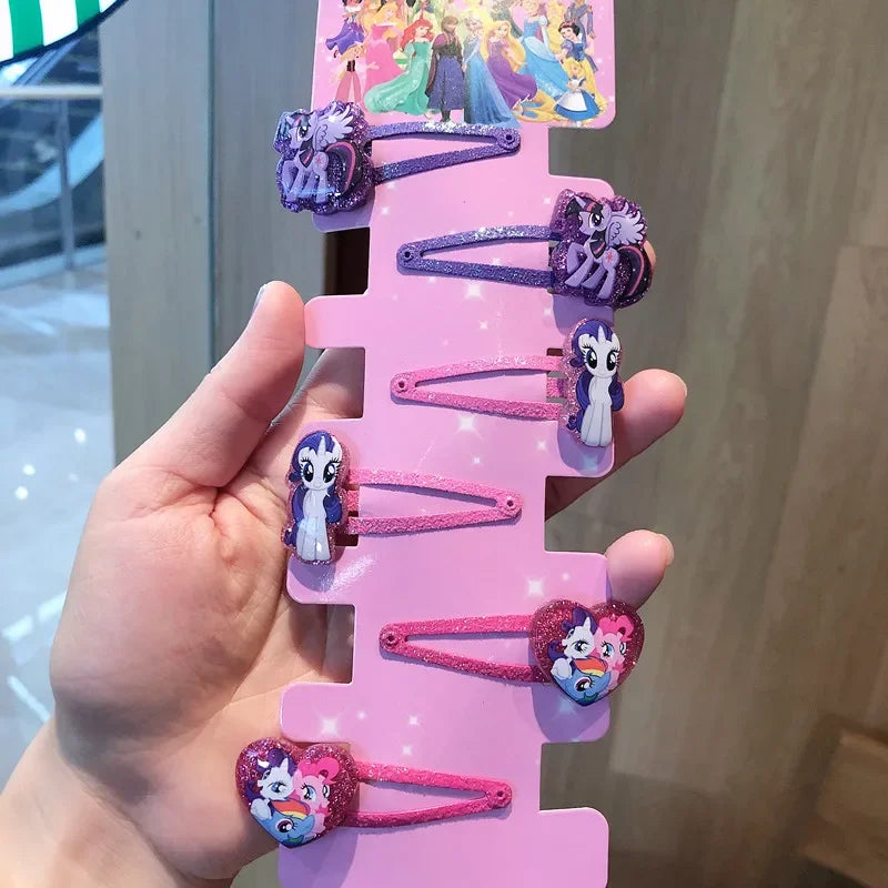 6PCS/Lot Hair Accessories Princess Elsa Anna Elastic Hair