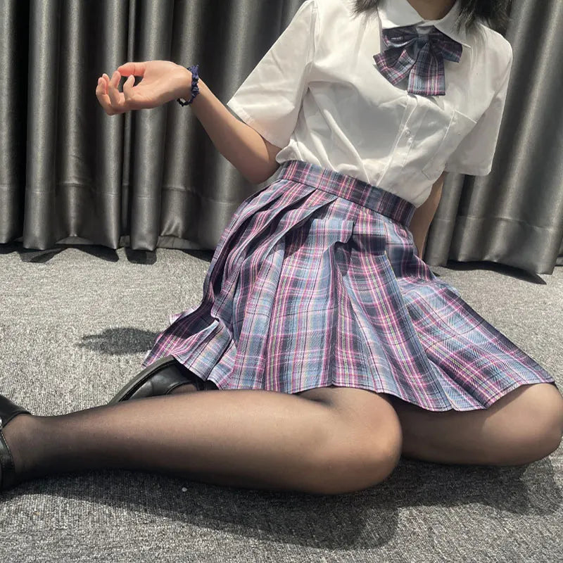 Japanese Uniform Korean School JK Uniform Shirt Plaid
