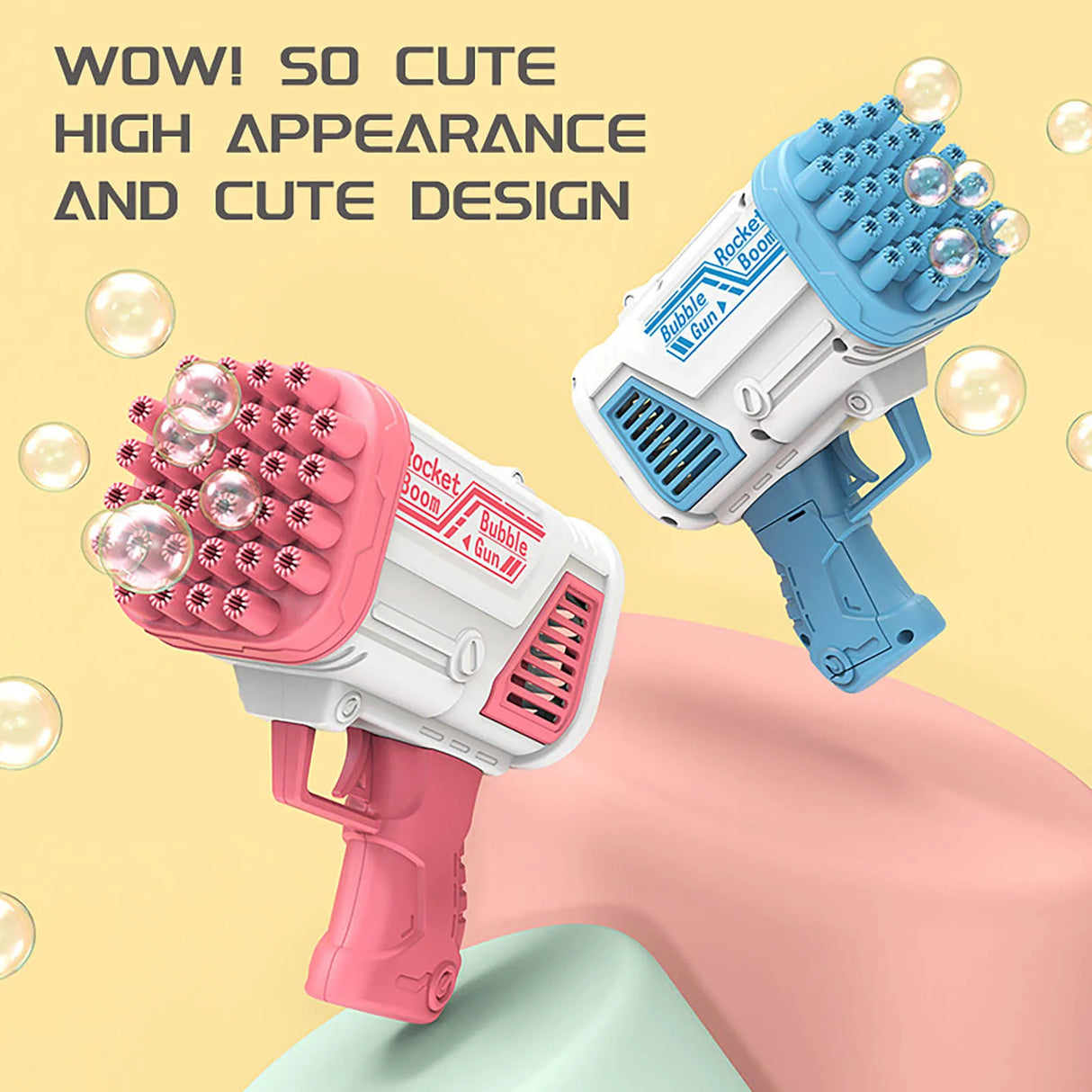 Gatling Bubble Gun 3229 Holes Bazooka Automatic Bubble