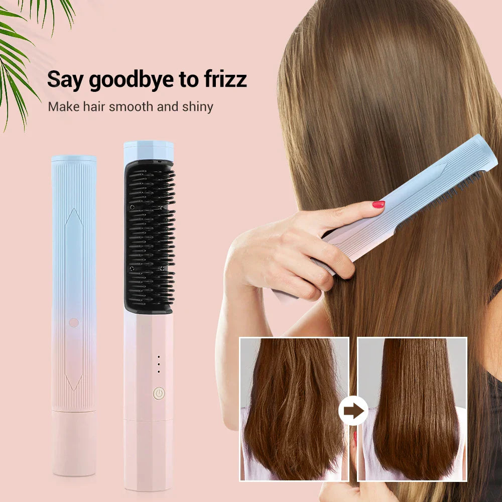 Professional Hair Hot Heating Comb Straightener for Women's