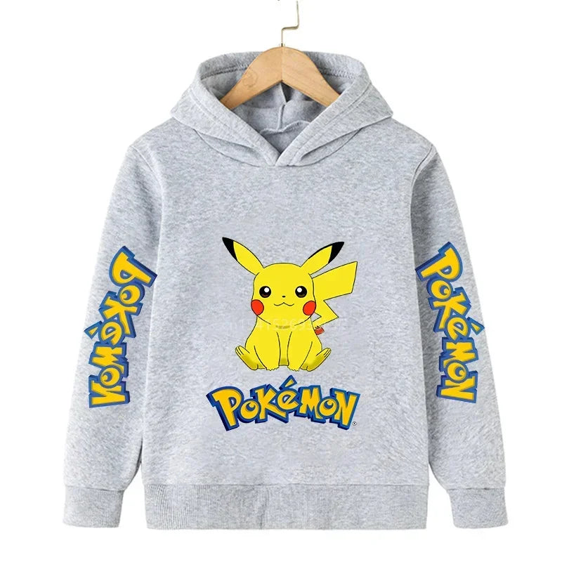 Pokemon Children Costume Spring Boy Hoodie Kids Clothes