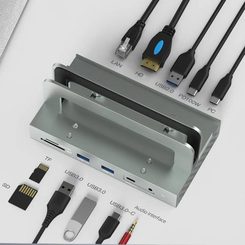 11 In 1 Aluminum Alloy Notebook Vertical Docking