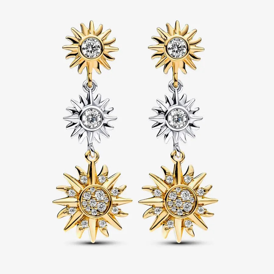 925 Sterling Silver Hot Moments Charms Sparkling Sun