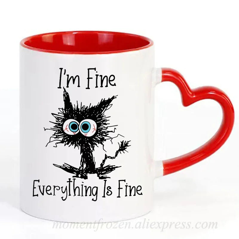 Kitten Cat Coffee Mugs Ceramic Tea Cups Creative