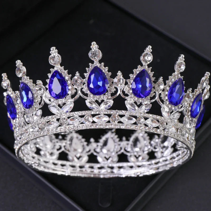 Baroque Crystal Tiaras And Crowns Rhinestone Prom Diadem