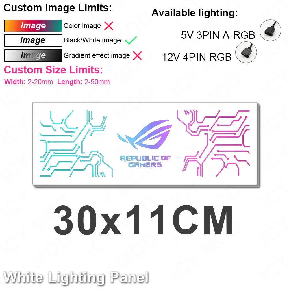 Chassis RGB Panel PC Case Shroud Customize ARGB