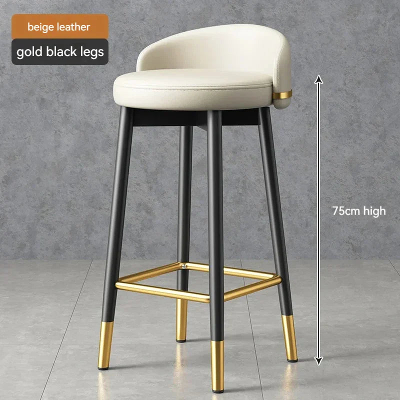 Round Kitchen Bar Chair Modern Luxury Office Reception