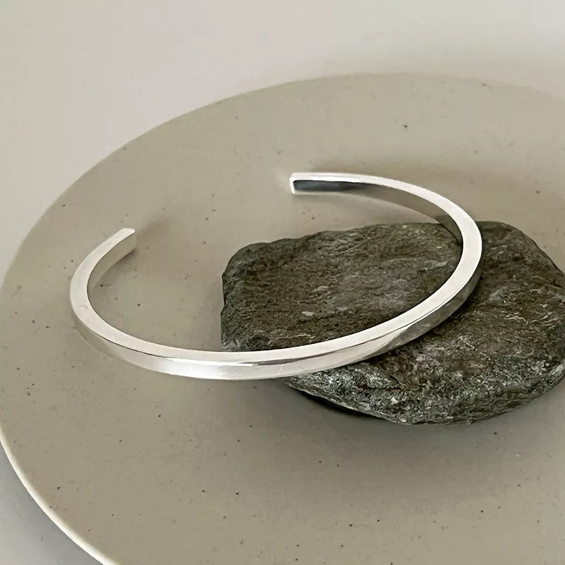 100% Solid 925 Sterling Silver Metal Bracelet for