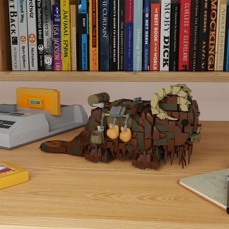 Buildmoc Space War Bantha Tusken Raider Transport Building