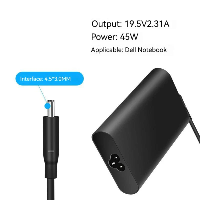 19.5V 2.31A 4.5mm*3.0mm Laptop Ac Adapter Charger For