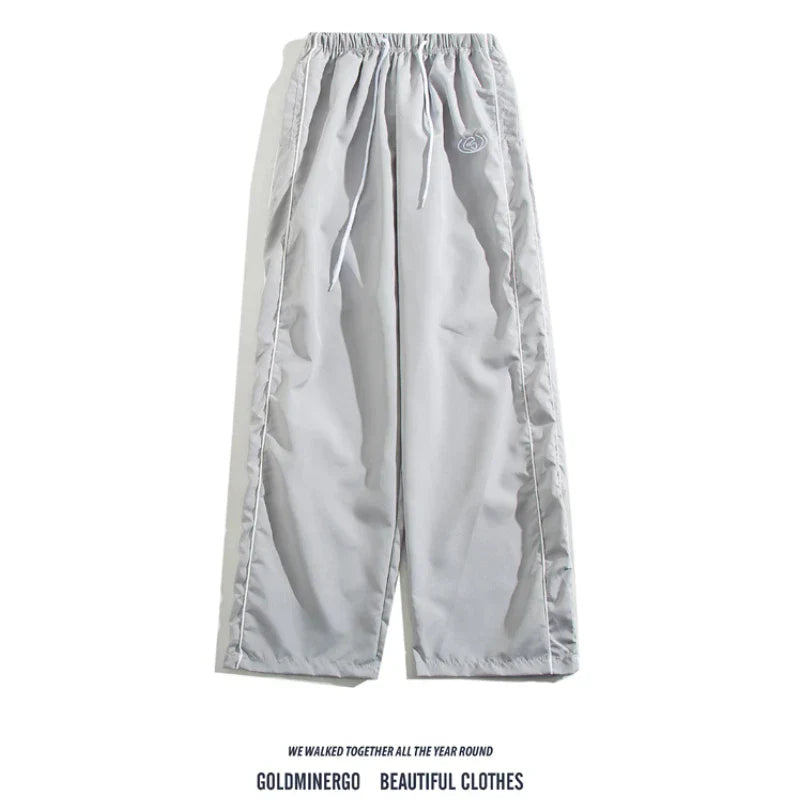 American Retro Striped Sweatpants Loose Men and Women