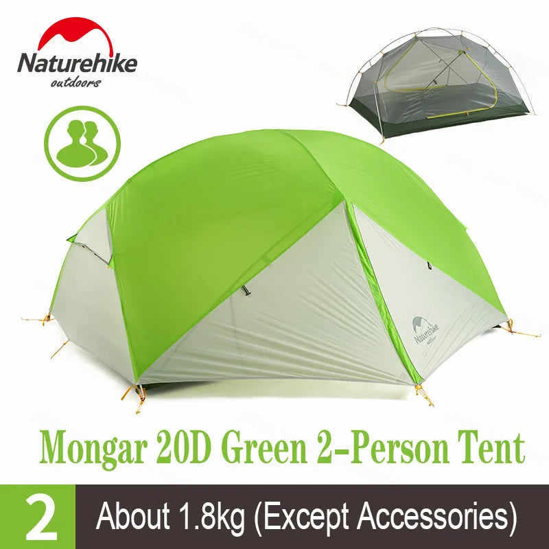 Naturehike Mongar 2 Camping Tent Double Layers 2
