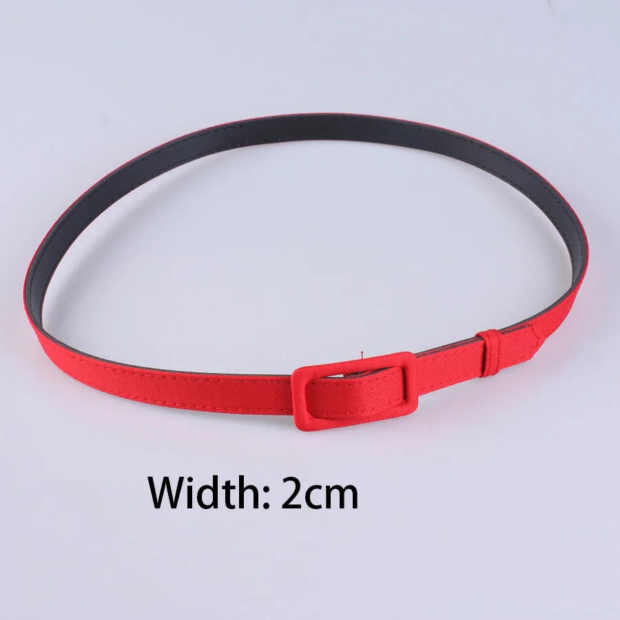 Width 2cm/4cm/6cm Women's Belt Fashion Casual Simple All-match