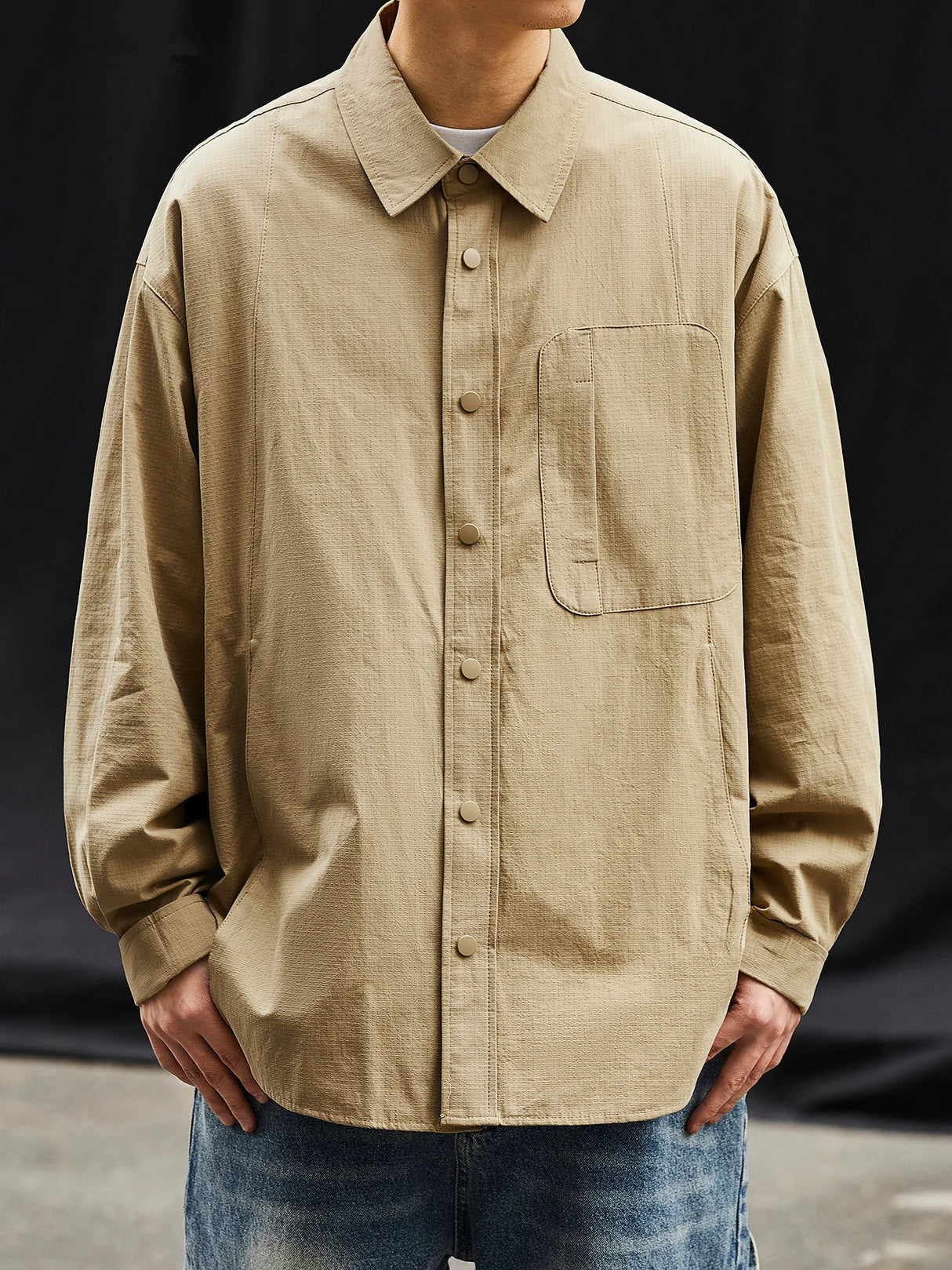 Spring Japanese Streetwear High Quality Shirt For Men