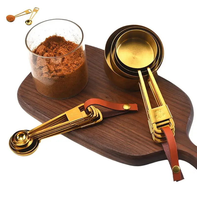 Stackable Measuring Cups And Spoons 9pcs Liquid Food