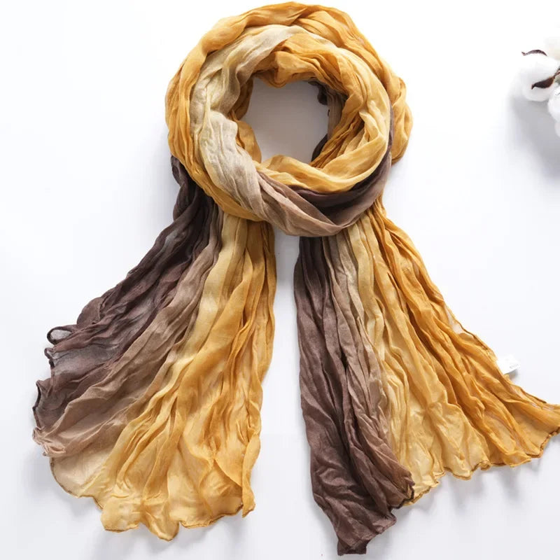 180x90cm Women Patchwork Scarf Muslim Crinkle Hijab Headwraf