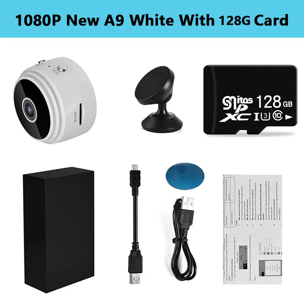 2024 Upgraded A9 Mini WiFi Camera FullHD 1080p