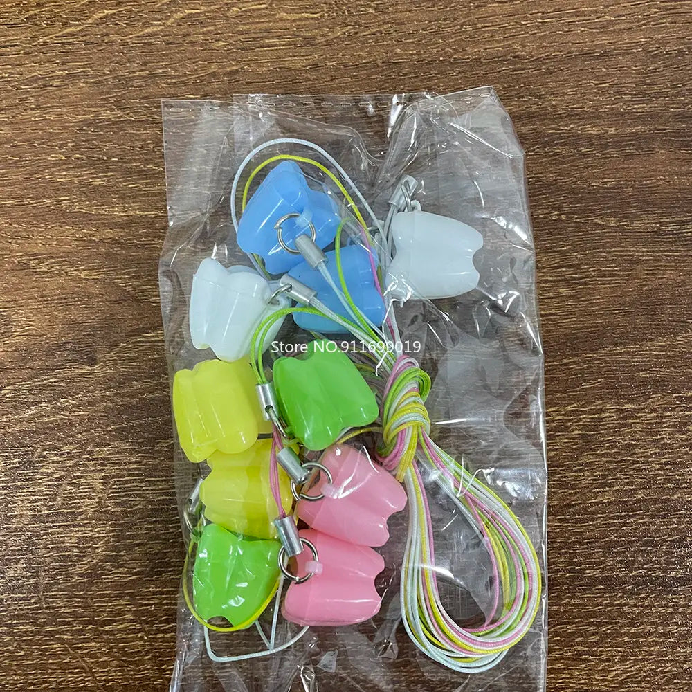 100pcs Tooth Shape Mini Milk Teeth Storage Box
