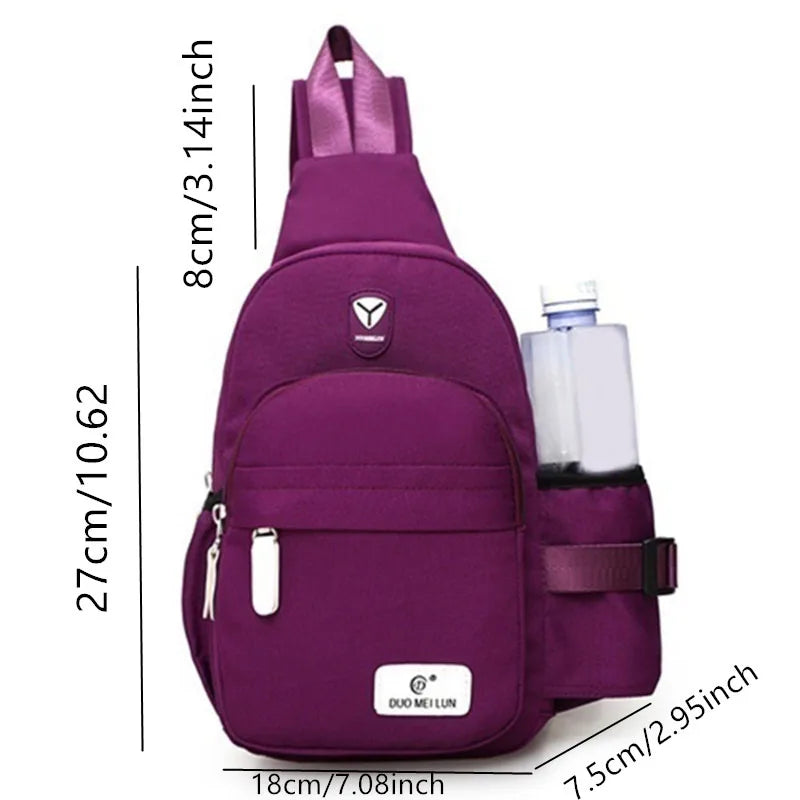 Men Women Polyester Shoulder Bags Outdoor Nylon Fanny